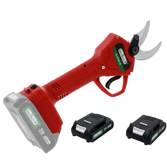Geotech Electric Pruning Shears - MS 30 - 2 Batteries 2Ah 18V - 30mm Cutting diameter