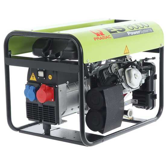 Pramac ES 8000 - 6.6 kW Power Generator with AVR - DC 6.6 kW Three-phase