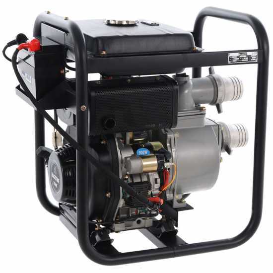 BlackStone BD 8000ES Diesel Water Pump, 80 mm Fittings  - 3 inches - electric start - 14 L tank - Euro 5
