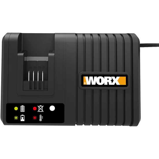 Worx ULTRA RAPID Battery Charger for 20V Powershare Batteries up to 6000 mAh