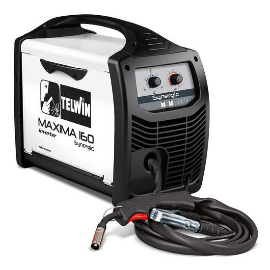 Telwin Maxima 160 Synergic Inverter Wire Welding Machine - for MIG-MAG/FLUX/BRAZING