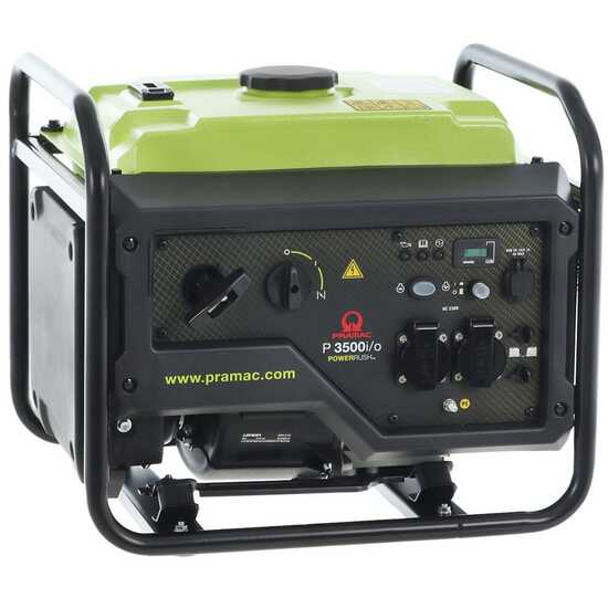 Pramac P3500I/O - 3.3 kW Inverter Petrol Power Generator with AVR - DC 3 kW Single-phase