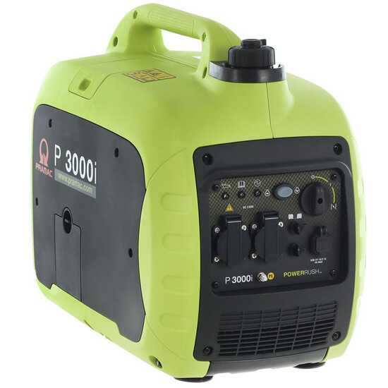 Pramac P3000I - 2.6 kW Inverter Silenced Petrol Power Generator with AVR - DC 2.3 kW Single phase