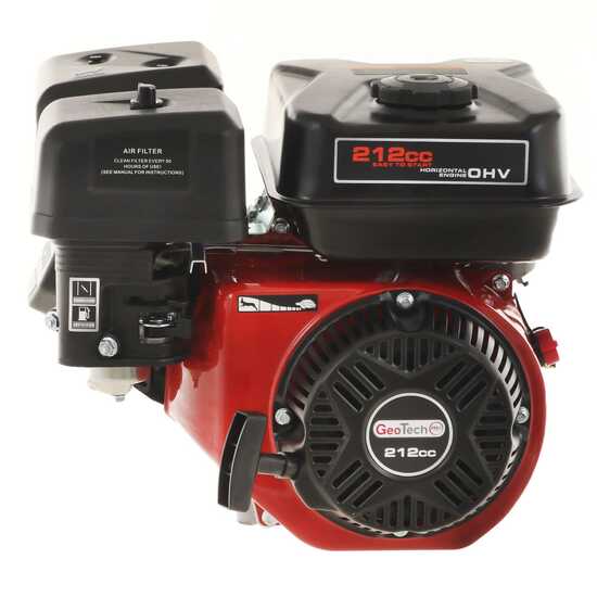 GeoTech-Pro 212cc Single-cylinder 4-stroke Horizontal Shaft Petrol Engine