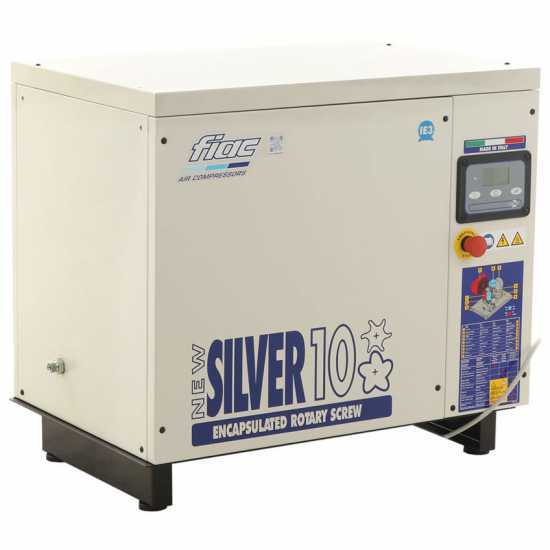 Fiac NEW SILVER 10 - Rotary-screw Air Compressor - 10 bar Max Pressure