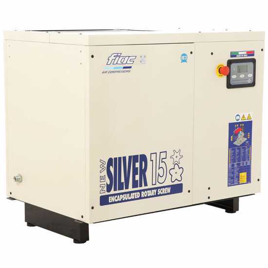 Fiac NEW SILVER 15 - Rotary-screw Air Compressor - 10 bar Max Pressure