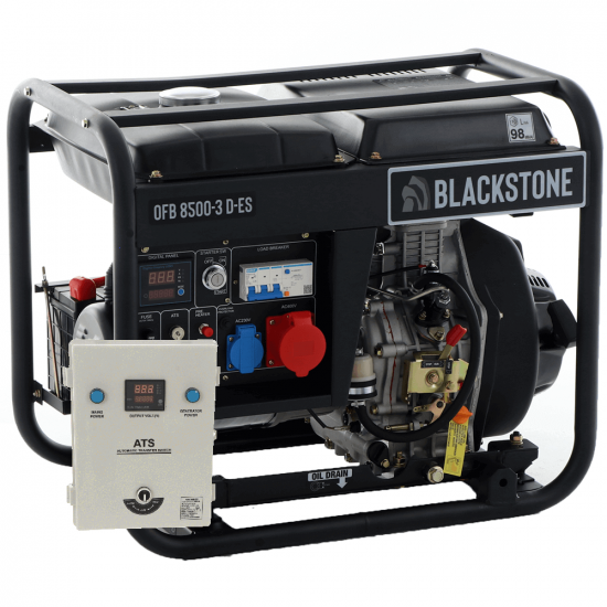 BlackStone OFB 8500-3 D-ES - 6.3 kW Diesel Power Generator with AVR - DC 6 kW Three-phase + ATS
