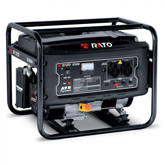 Rato R3800 AVR - 3.8 kW Petrol Power Generator with AVR - DC 3.5 kW Single-phase