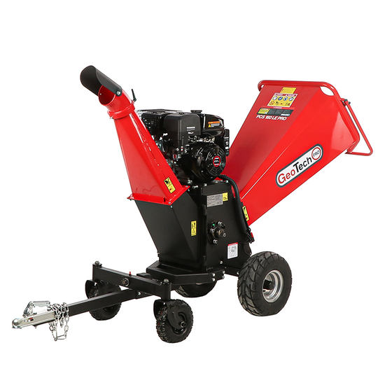 GeoTech-Pro PCS 160LE PRO - Professional petrol garden shredder - Loncin G420FD engine