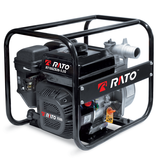 Rato RT100ZB26-5.2Q Petrol Water Pump - R270 engine with oil sensor