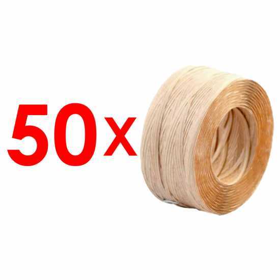 Pack with 50 Reels of Campagnola Paper Twist Tie, 90 m Each