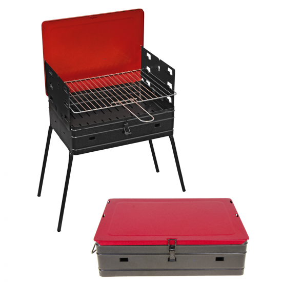 Mille Pic-Nic Valigetta- Portable Charcoal Barbecue - 40x28 cm