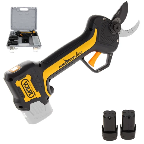 Volpi PV295 Battery-powered Electric Pruning Shears - 2 Batteries Included - 14.4V 2.5Ah - 25mm Cutting diameter