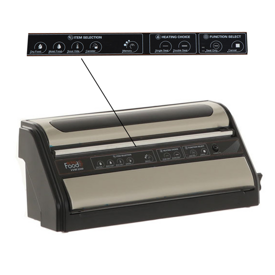 RoyalFood VVM 3300 - Vacuum Sealer - Double 33cm Sealing Bar