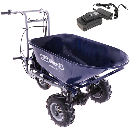 BullMach Helios 230 D Electric Wheelbarrow with 2 Batteries 48V 2Ah