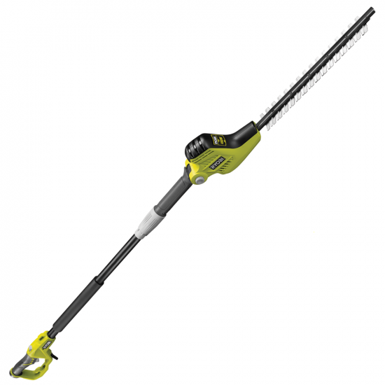 RYOBI 450W RPT4545E electric hedge trimmer on telescopic extension pole - 45cm blade - 20mm cut