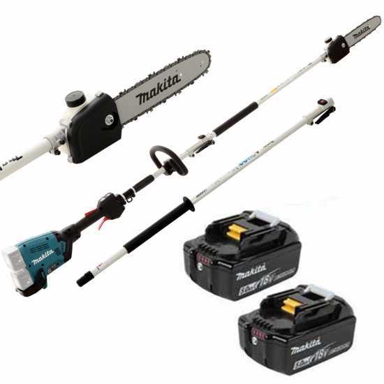 Makita DUX60 36V Multi-tool Battery-powered Pruner on 108 cm Extension Pole - Batterie 2x18 V 3Ah