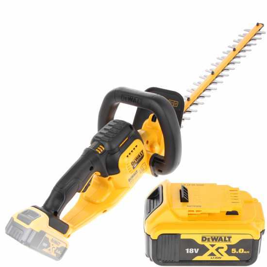 DEWALT DCMHT563P1-QW Battery-powered Electric Hedge Trimmer - 55 cm Blade - 18 V 5Ah Battery