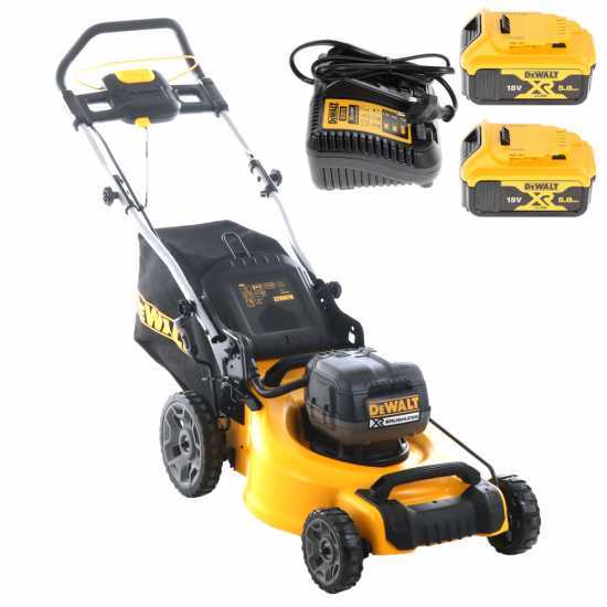 DeWalt DCMW564P2-QW Battery-powered Lawn Mower -2 18V/5Ah Batteries - 48 cm Cutting Width