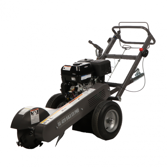 BlackStone SG 420 B&amp;S ES PRO Stump Grinder - B&amp;S XR2100 Engine 420cc - Cutting Disc with 8 Hammers in Tungsten Carbide