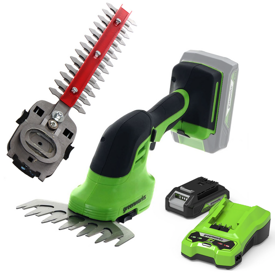 GREENWORKS G24SHT - Battery grass shear - Hedge trimmer - 24V 2Ah