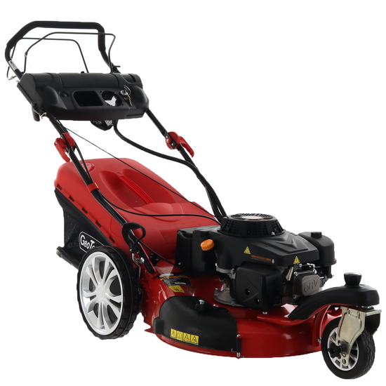 GeoTech Pro S58-3 BMSWGE L225 Self-propelled Petrol Lawn Mower, Swiveling Single Wheel - Electric Start