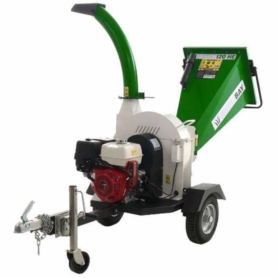 GreenBay GB-WDC 120 HE - Professional petrol garden shredder - Honda GX390 engine