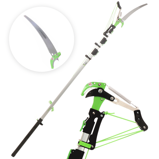 Verdemax Pruner complete with Pruning Saw + Three-section Telescopic Pole 130-310 cm