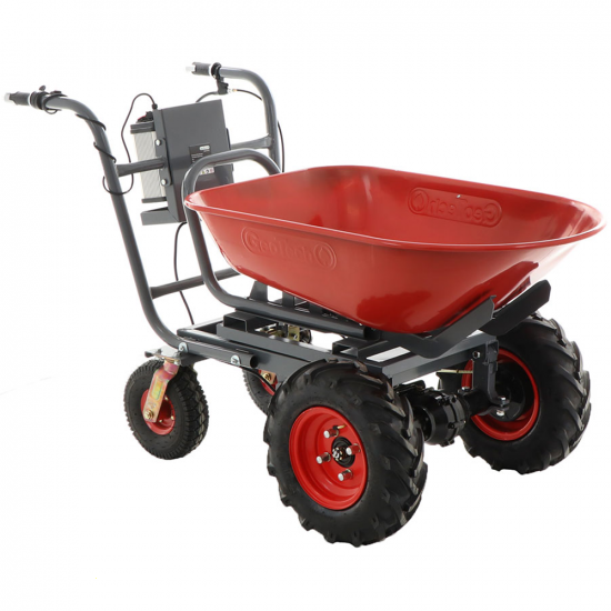 Geotech CAR 300T-100 - Electric Battery-Powered Wheelbarrow - 40V 6Ah Battery