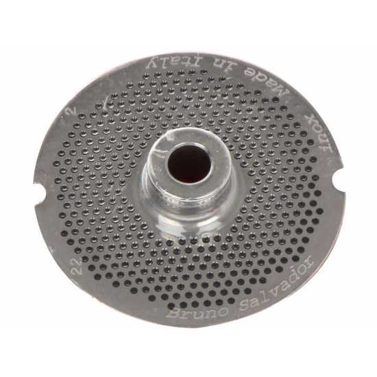 Die Plate for N.22 Meat Mincer - &Oslash; 2 mm holes - Die Plate Diameter 82 mm