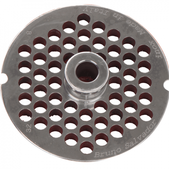 Die Plate for N.12 Meat Mincer - &Oslash; 8 mm holes - Die Plate Diameter 69 mm