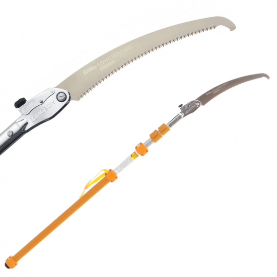 Professional Pruning Saw on aluminium telescopic pole SILKY LONGBOY 360 - 3.60 m pole
