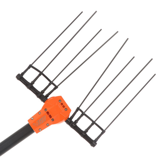 Jolly Italia V50X - Electric Battery-powered Olive Harvester - 36V - with 2.3 m Fixed Pole and Step-Up Extension