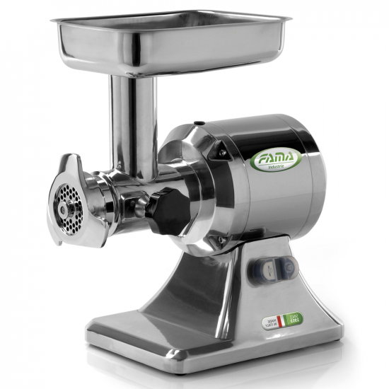 FAMA TS12 Electric Meat Mincer - cast iron removable grinding unit- Three-phase - 400V / 1.0 hp