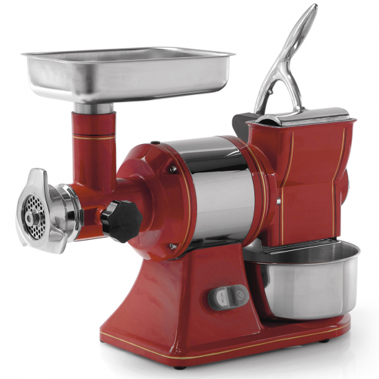 FAMA TG12 RETRÒ Electric Meat Mincer - Grinding Unit in Food-grade cast iron - Three-phase - 1.0HP/400V