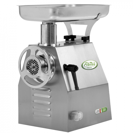 FAMA TI22R Electric Meat Mincer - Body and Grinding Unit in Stainless Steel - Three-phase - 400 V/2.0 hp