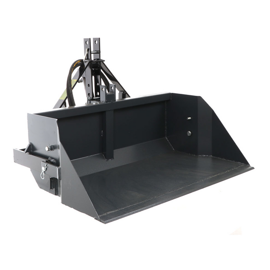 BlackStone B-PAL H 120 - Tractor-mounted Hydraulic Rear Loader Bucket - 120 cm - 400 Kg Load Capacity