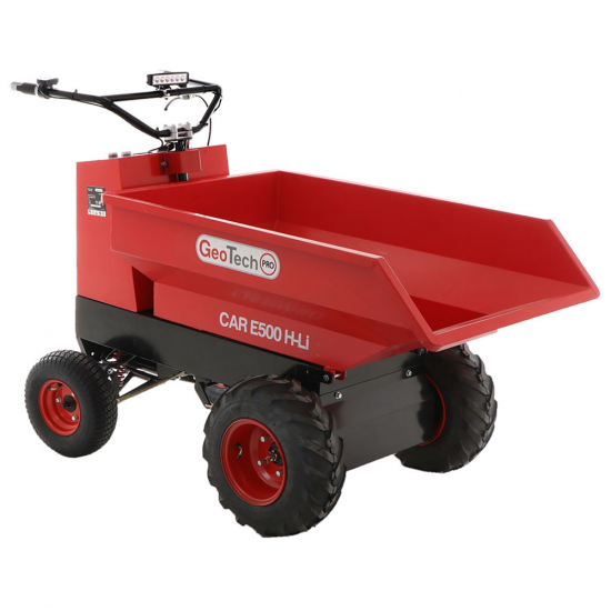 GeotechPro Mini Dumper Car E500 H-Li Battery-Powered Wheelbarrow - Dumper Barrow 500 Kg