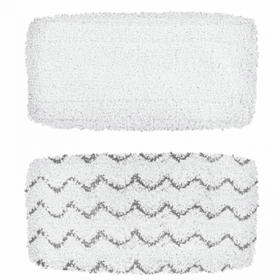 Kit with 2 BISSELL Vac&amp;Steam Soft and  Abrasive Mop Cloth