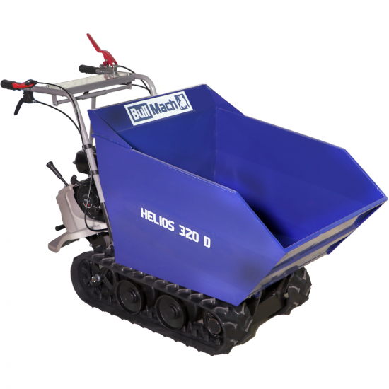 BullMach HELIOS 320 D Tracked Power Barrow - Manual dumper with 320 Kg Max load capacity