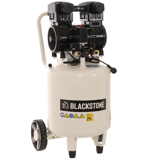 BlackStone V-SBC50-15 - Oilless Silenced Air Compressor - 1.5 HP Motor - 50 L - Vertical