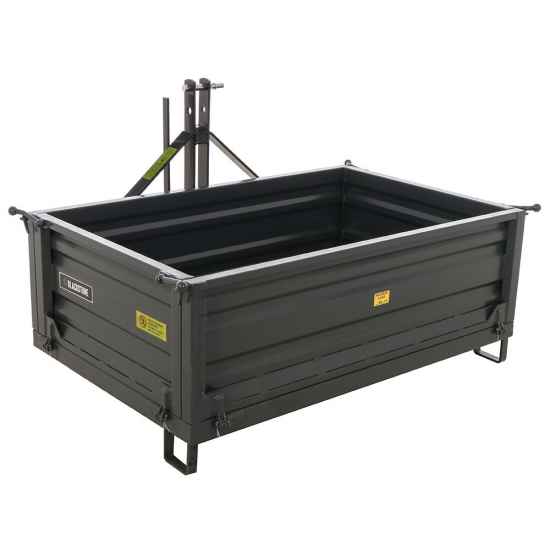 Transport Box for Tractor Blackstone B-TB 160 - Tipping transporter - 3 openable side panels