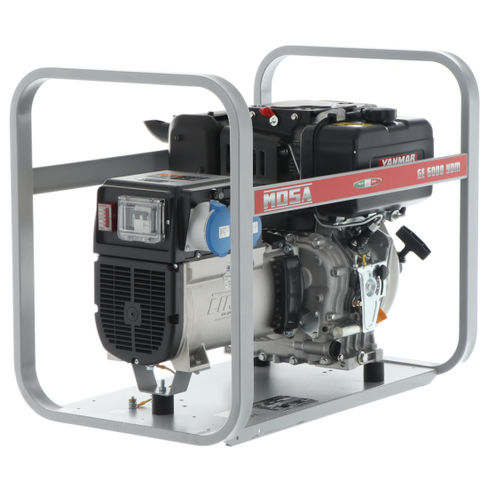MOSA GE 6000 YDM - Diesel generator 5.1 kW - Continuous 4.5 kW Single-phase - Yanmar L 100 N engine