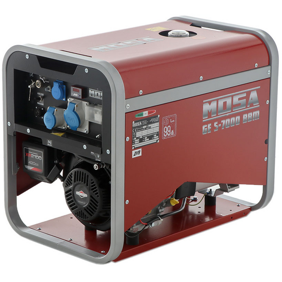 MOSA GE S-7000 BBM AVR EAS - Petrol generator with AVR and electric start 6.5 kW - Continuous 5.4 kW Single-phase - B&amp;S XR2100 engine