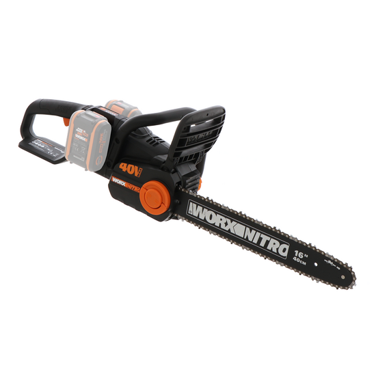 Worx NITRO WG385E.9 - Battery-powered Electric Chainsaw - 40V - WITHOUT BATTERY AND CHARGER