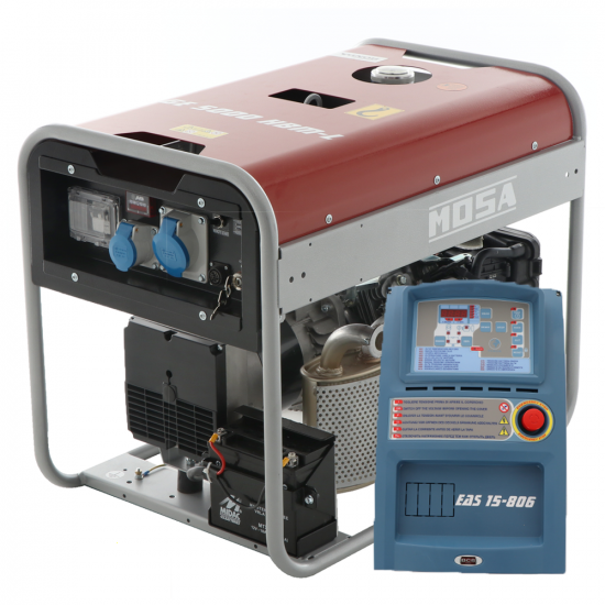 MOSA GE 5000 HBM-L AVR EAS - 4.4 kW Petrol Power Generator with AVR - DC 3.6 kW Single-phase + ATS