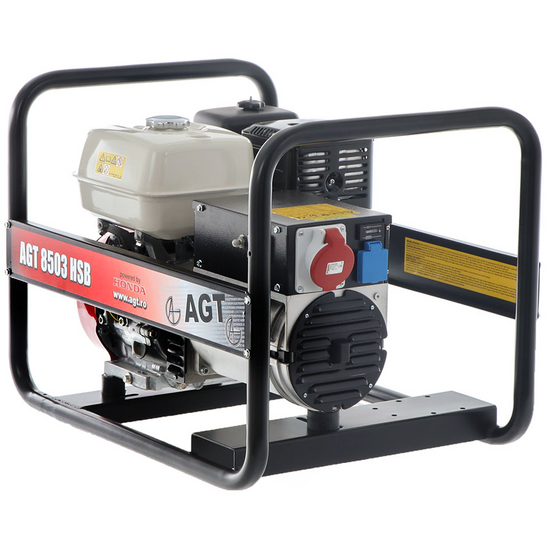 AGT 8503 HSB - 6.4 kW Petrol Power Generator - DC 6 kW Three-phase