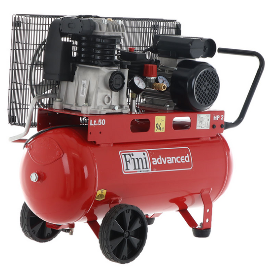 Fini Advanced MK 102-50-2M - Belt-driven electric air compressor - 2 Hp Motor - 50 L