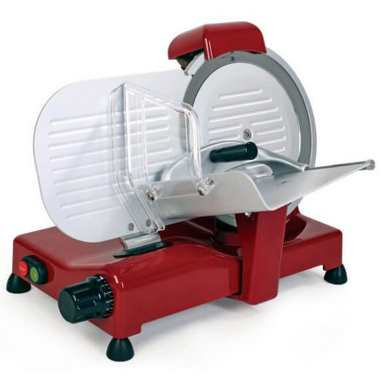 RGV Vintage 250 Red - Meat Slicer with 250 mm Hardened Blade - 140W