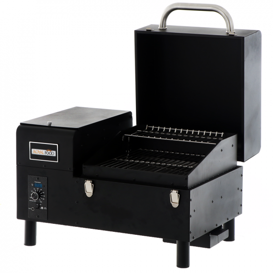 Royal Food Pelletto 130 Table-top Wood Pellet Grill - Stainless Steel Grids - 35x38 cm Grid